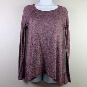 Hollister Maroon Light Long Sleeve Crew Neck Sweatshirt Size XS